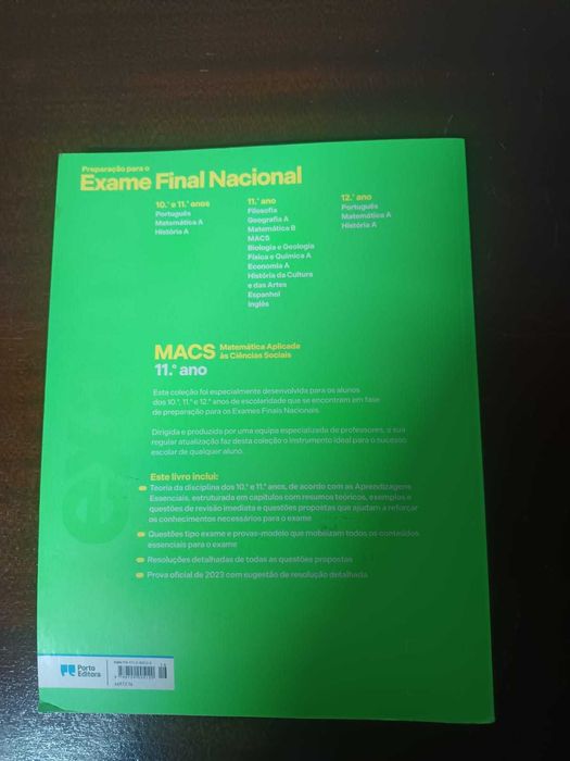Manual de Preparação para Exames de MACS – 11º Ano