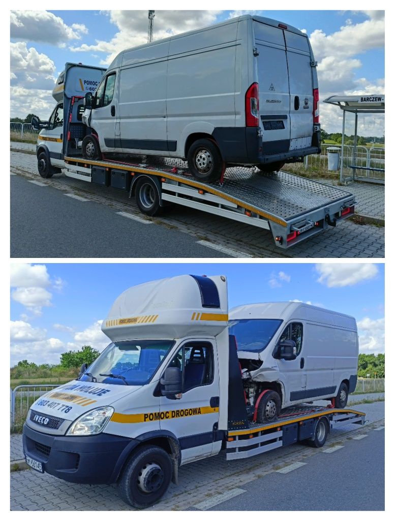 Transport Busów Samochodów Dostawczych Ciężarowych 13Ton Pomoc Drogowa