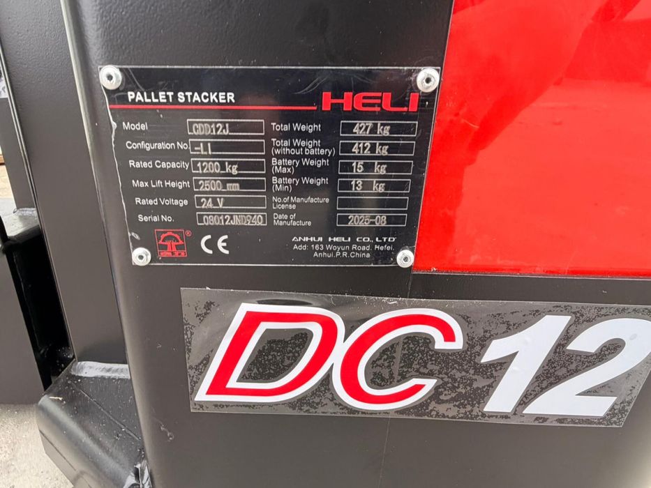 Heli CDD12J paleciak elektryczny z masztem Fabrycznie nowy!