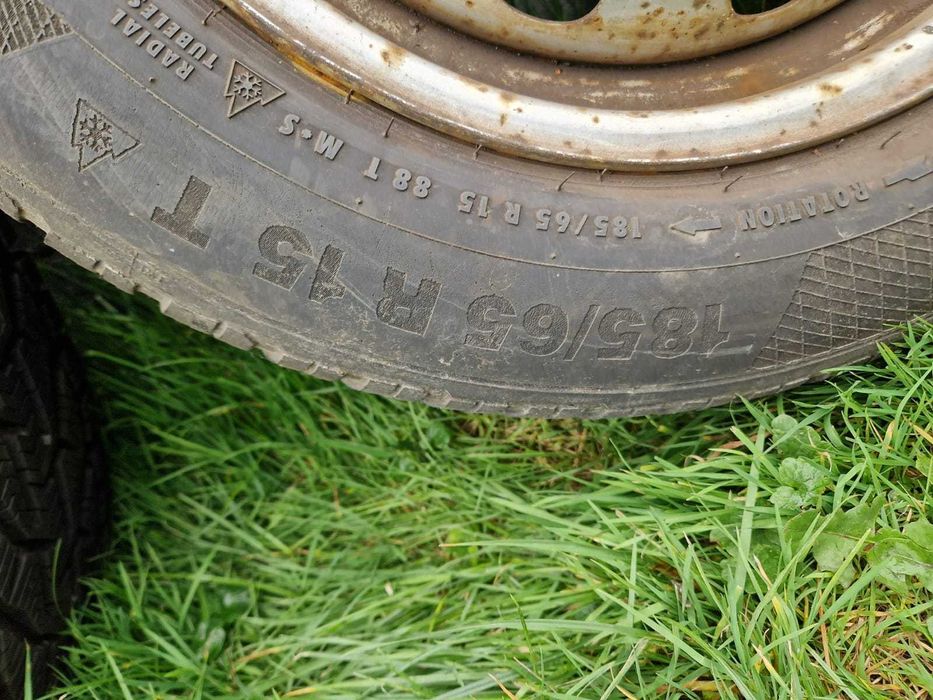 Felgi z oponami 195/65/15 2 szt 185/65/15 2 szt ZIMA 4x98 Fiat