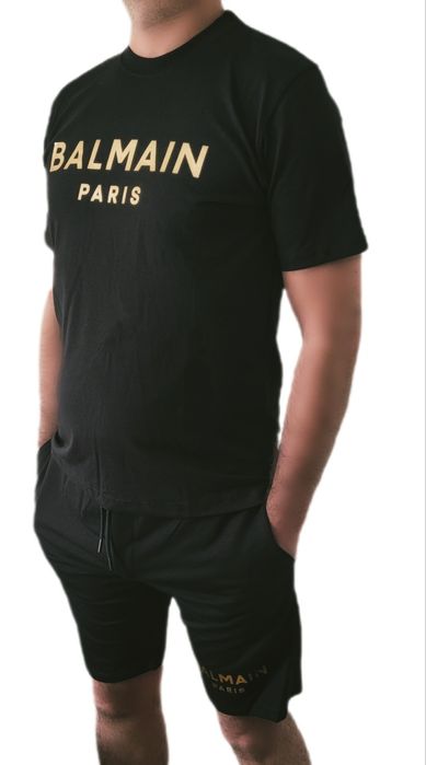Balmain Komplet dresowy męski Spodenki + Koszulka