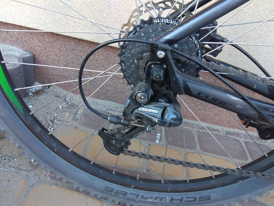 Rower MTB CUBE AIM PRO czarny rama 18 cali koła 27,5cala Shimano DEORE