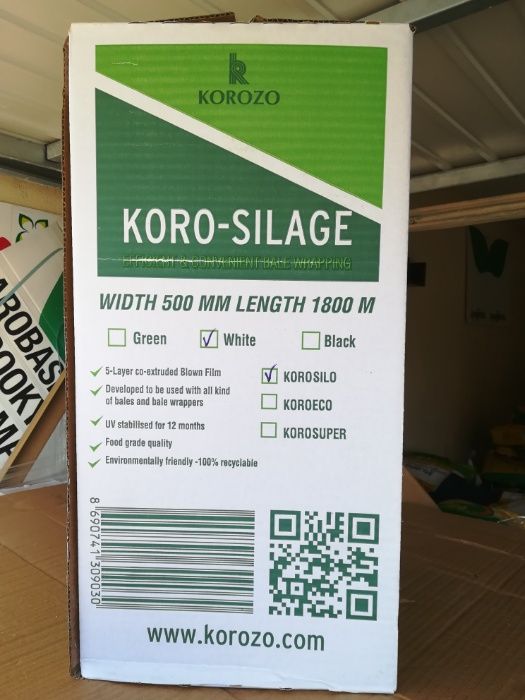 Folia do sianokiszonki,KORO SILAGE ,KOROZO szerokosc 500 mm,750 mm.