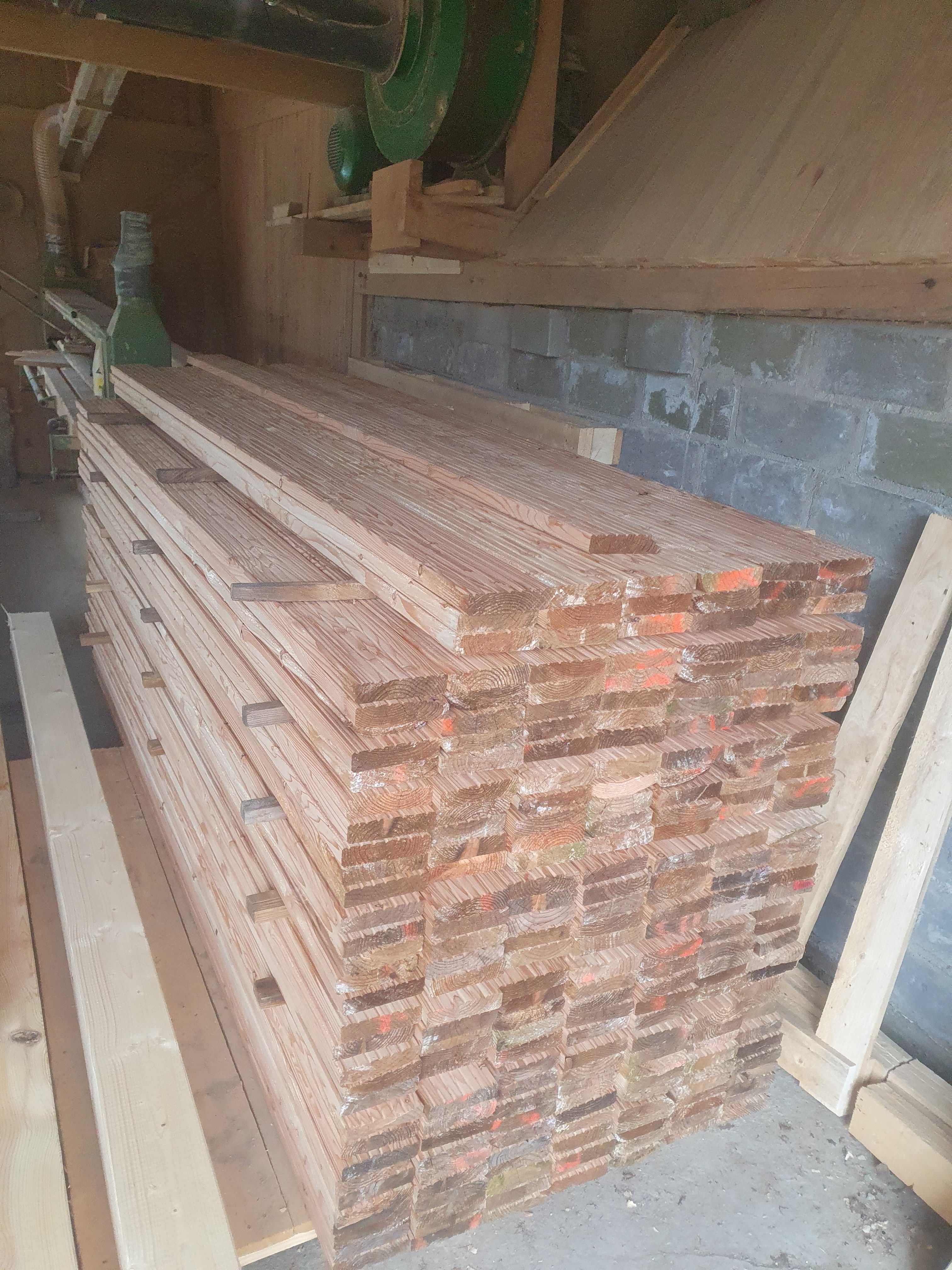 Deska tarasowa modrzew grubość 28 mm