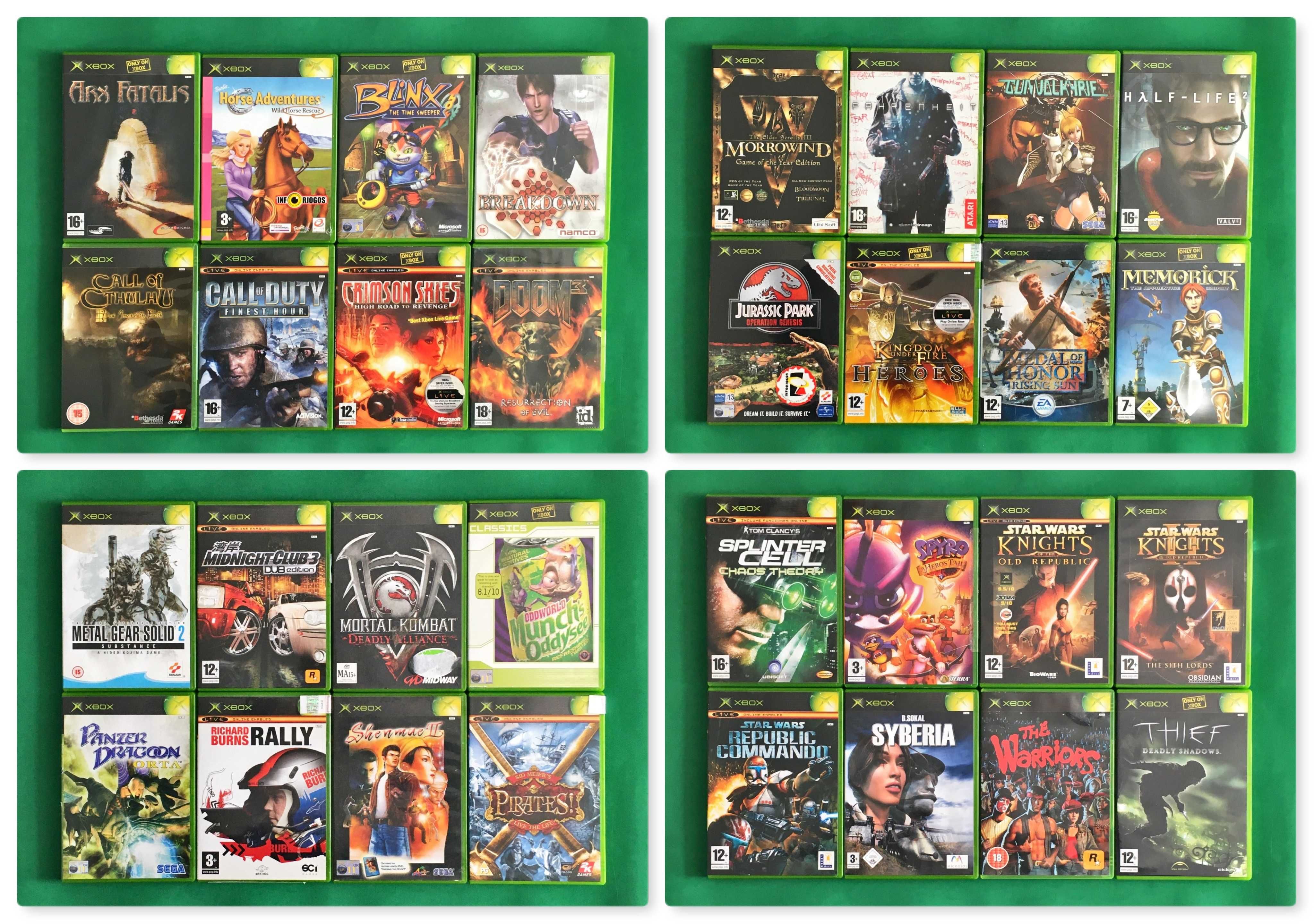 XBOX ORIGINAL Xbox Original Diversos Jogos Novos XBOX xbox