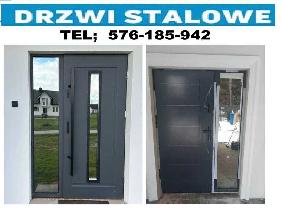 Drzwi zewnętrzne - wejściowe akustyczne antywłamaniowe z montażem