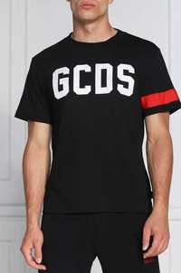 GCDS - T-shirt czarny koszulka męska m