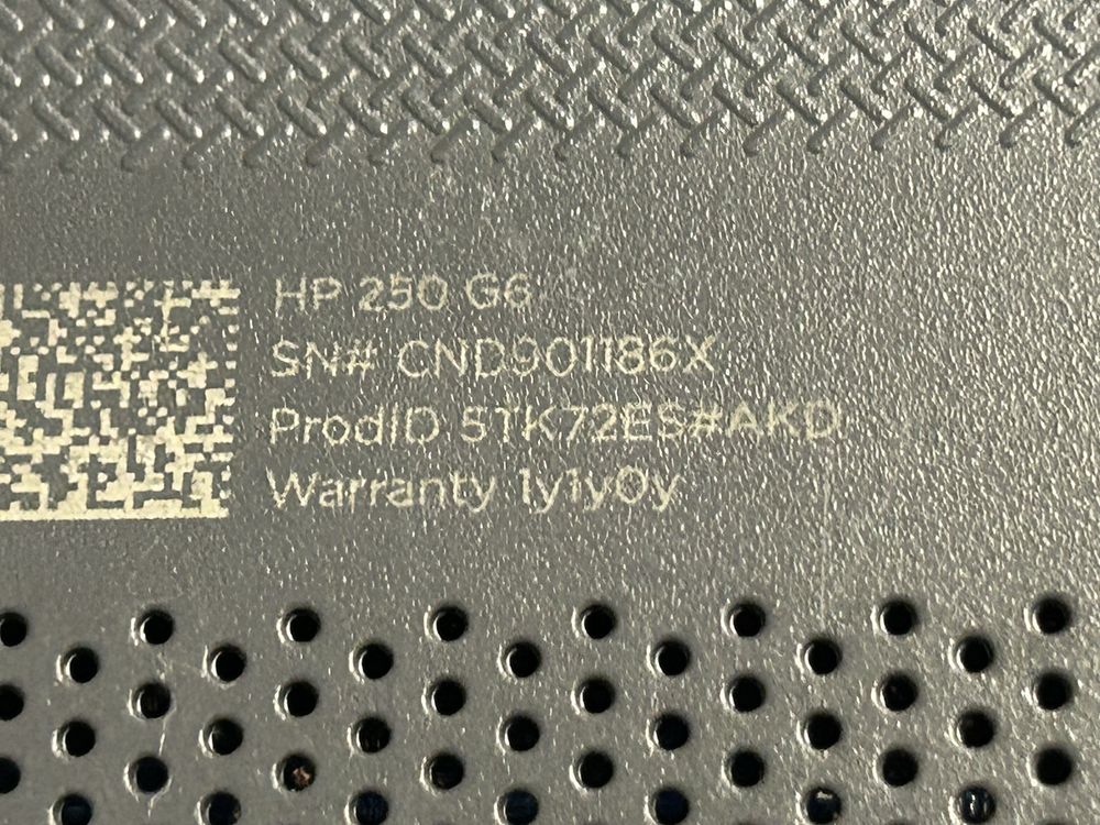HP 250 G6 I5 uszkodzona plyta główna