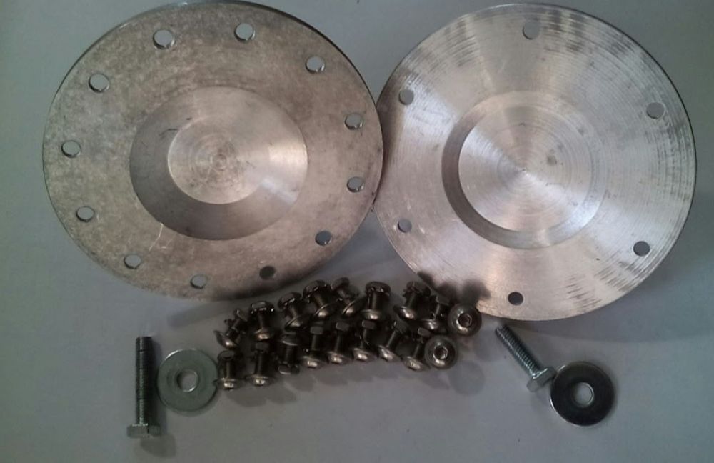 Опори барабана провідна під лиски з пазом та ведена до пральних машин