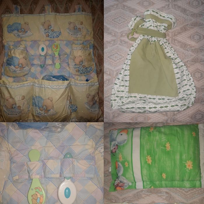 3 по ціні 1!Захист на ліжечко/карман + мішок IKEA + дитяча подушка