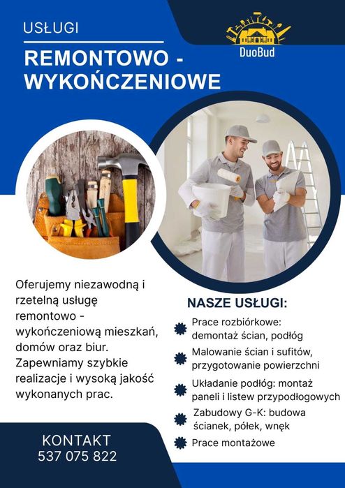Remonty i wykończenia wnętrz