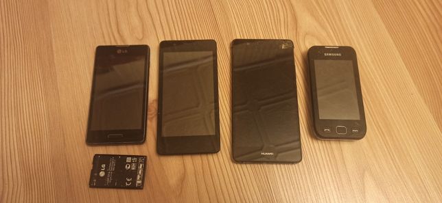 Zestaw telefonów LG smartfonów dotyk Huawei Samsung