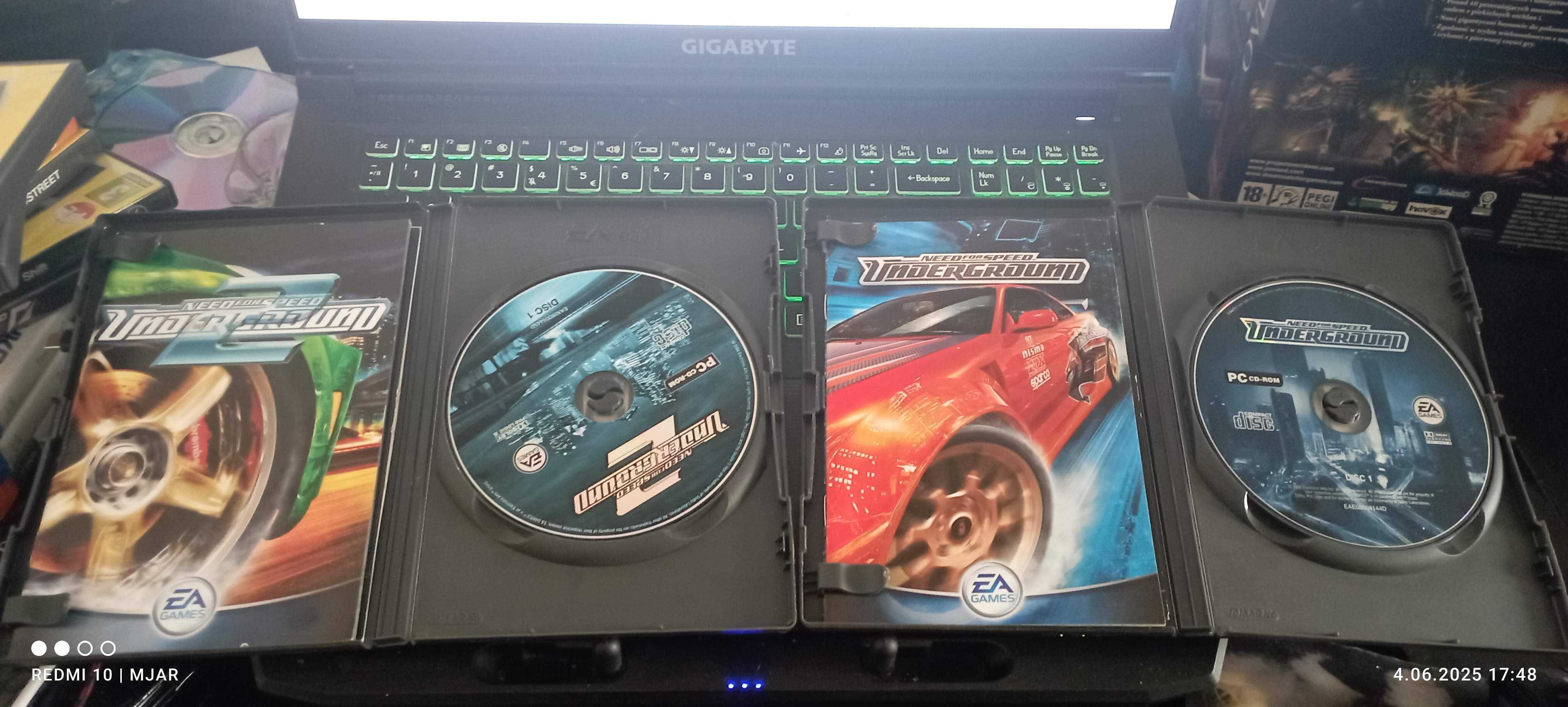 NFS underground 1 2 most wanted kolekcja gier pc