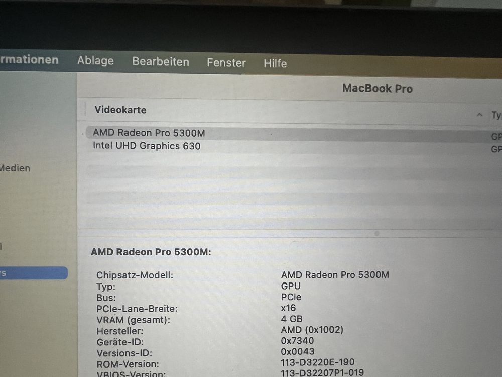 MacBook Pro 16 2019 A2141 16GB 512GB Radeon