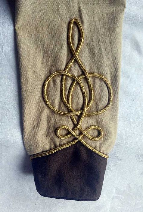 Куртка стім-панк, гусарський мундір доломан карнавальний костюм (L)