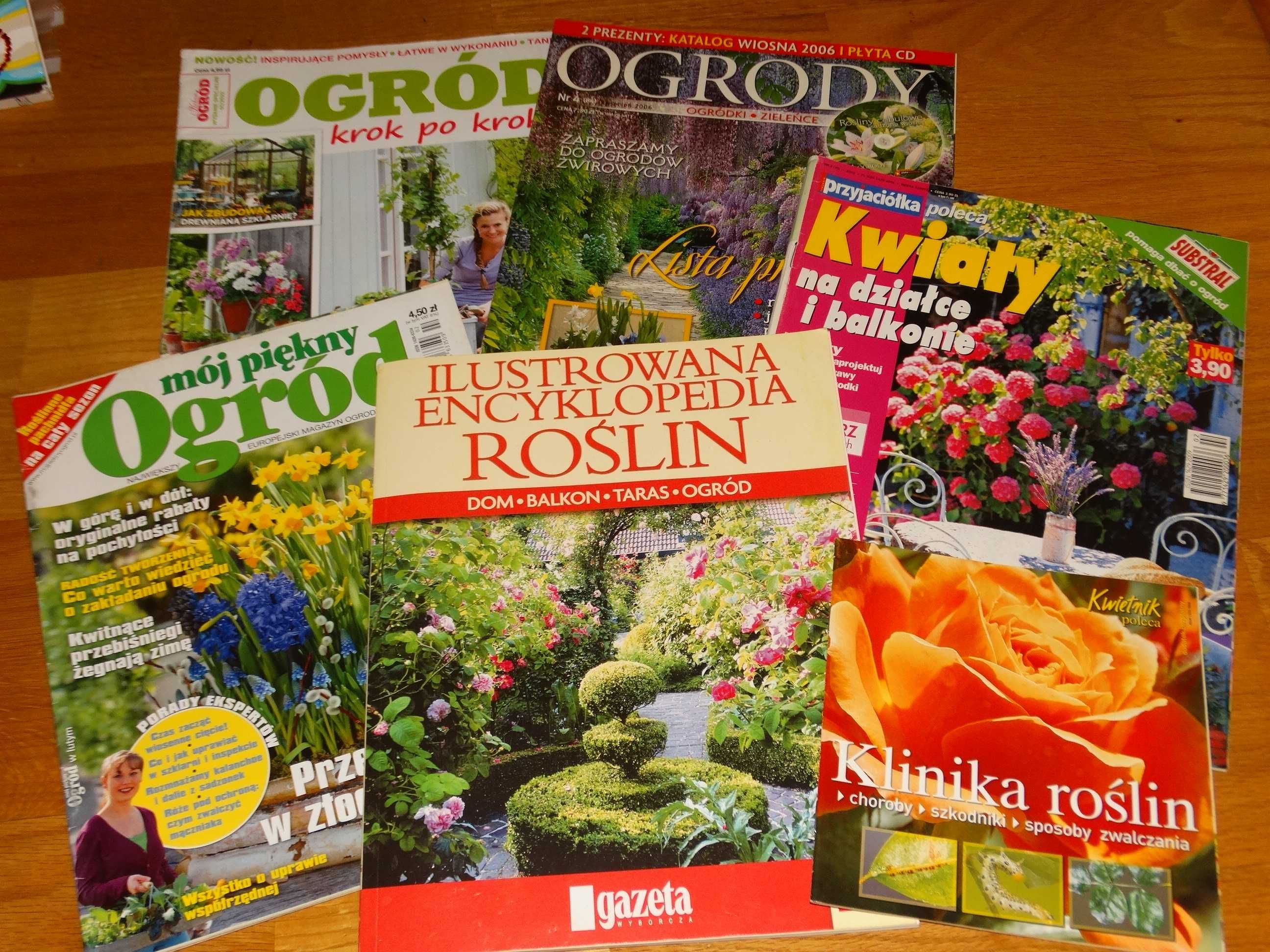 Ogrody Mój piękny Ogród Klinika roślin i inne Zestaw 6 czasopism