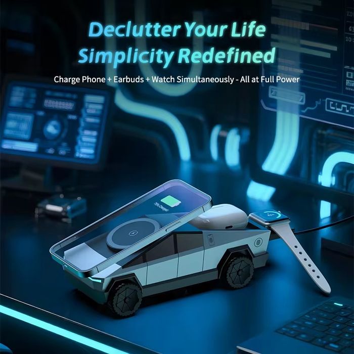 Док-станція для смартфону годинник навушникі CyberDock зарядна станція