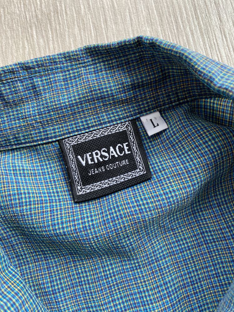 Чоловіча вінтажна сорочка рубашка Versace jeans couture vintage