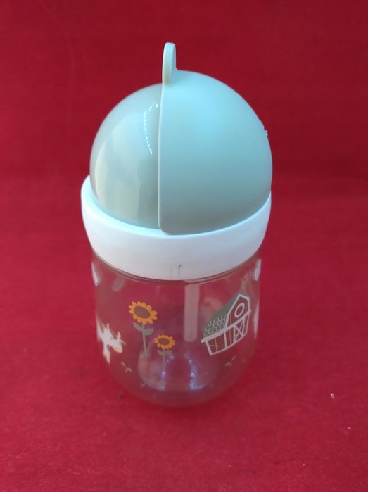 kubek dla dziecka mepal little dutch zielony wzorki rurka opis 300ml
