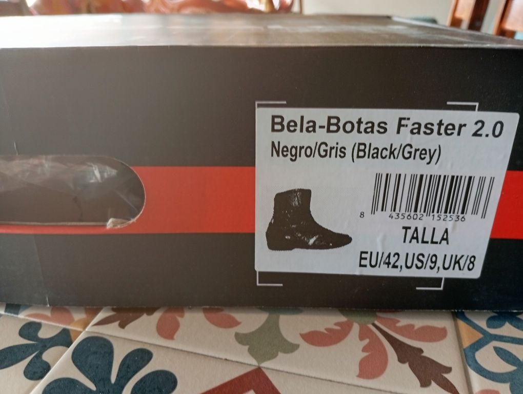 Botas motard pele