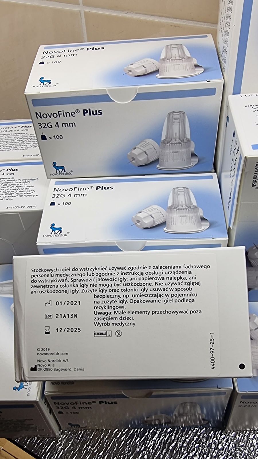 Голки Новофайн 4мм (NovoFine Plus 32g 4mm) для інсулінових шприц-