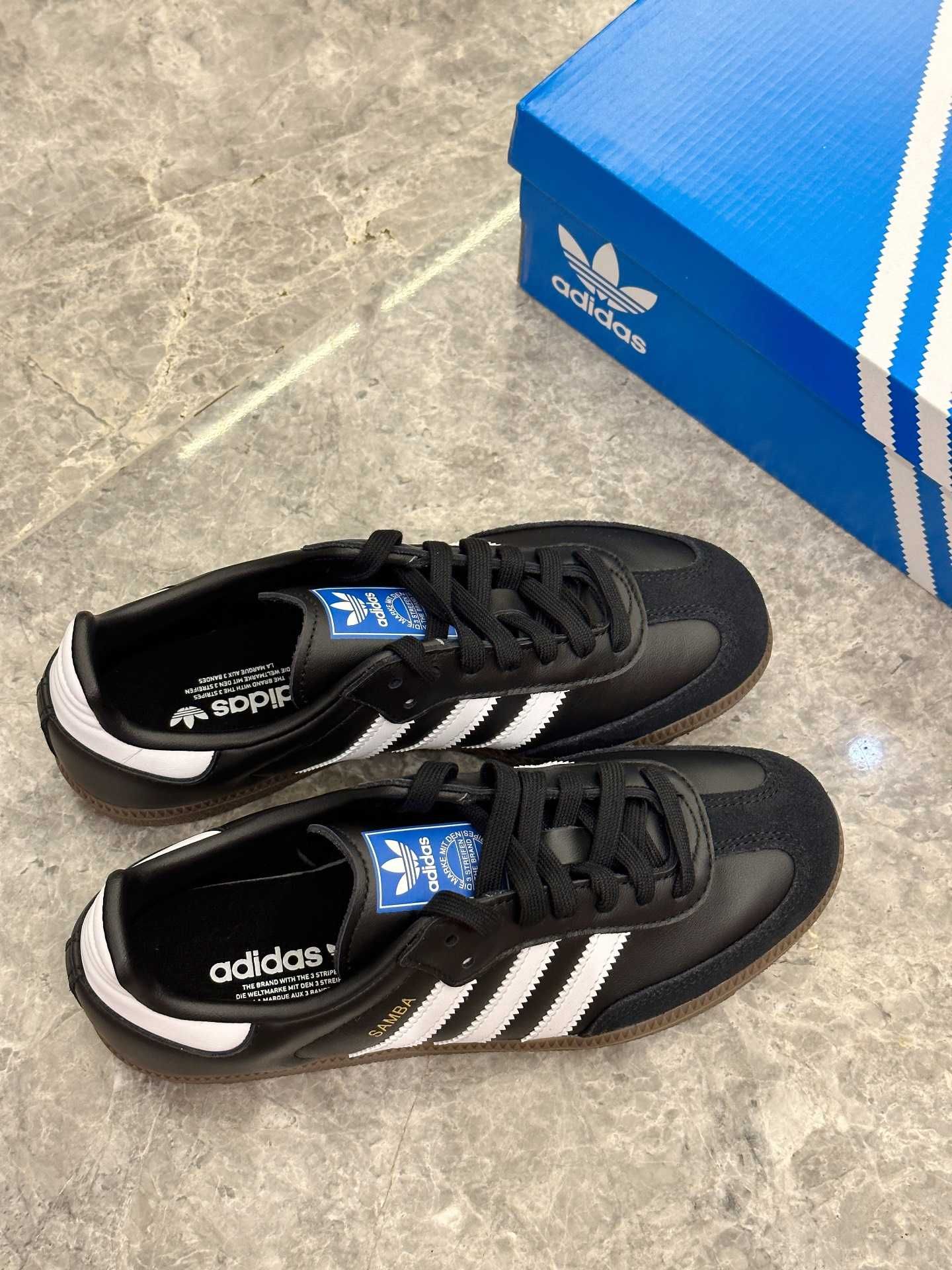 B75807\Nowe*SamDamskieadidas CzarnyUnisexTrampki 39