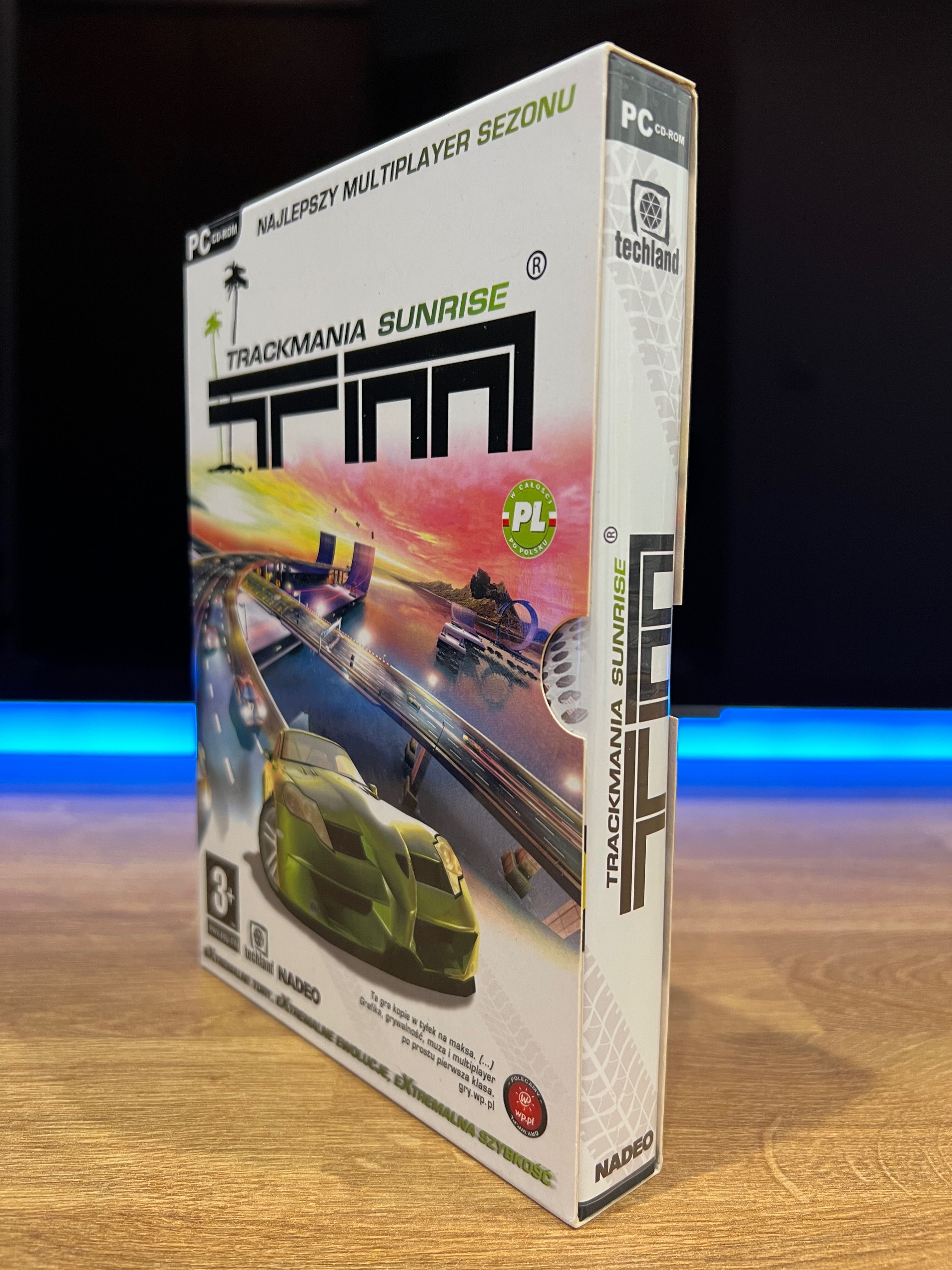 TrackMania Sunrise (PC PL 2005) slipcase BOX premierowe wydanie