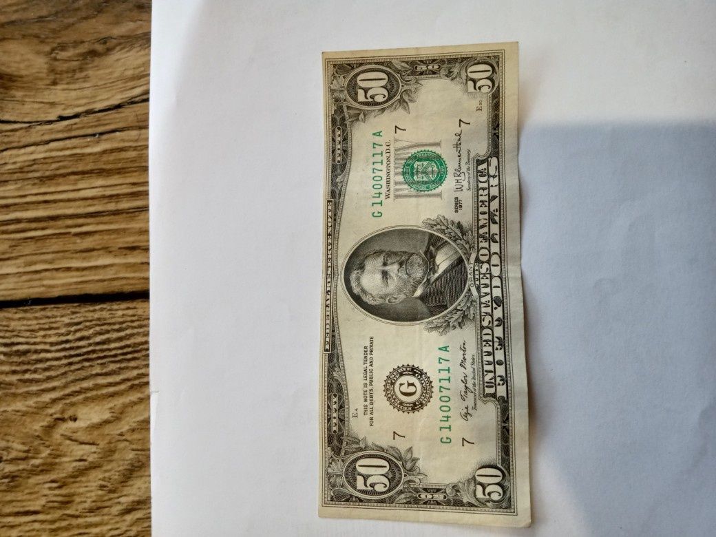 Banknot 50$ z 1977roku