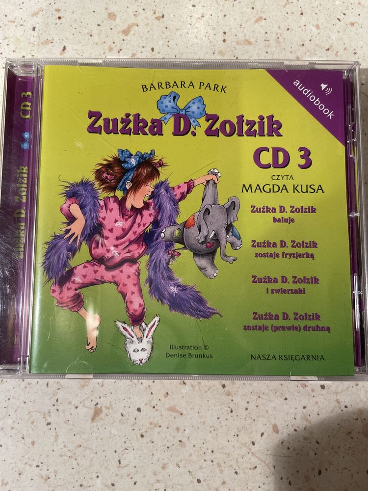 Audiobooki na CD "Zuźka D. Zołzik" część 2 i 3
