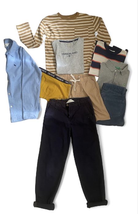 Paka zestaw ubrań chłopięcych szkoła, święta 140 Stan bardzo dobry.