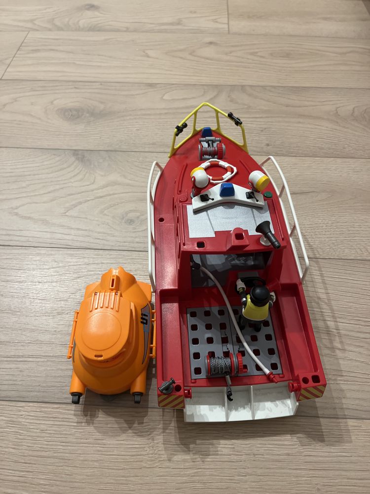 Play mobil łódź strażacka+ podwodna