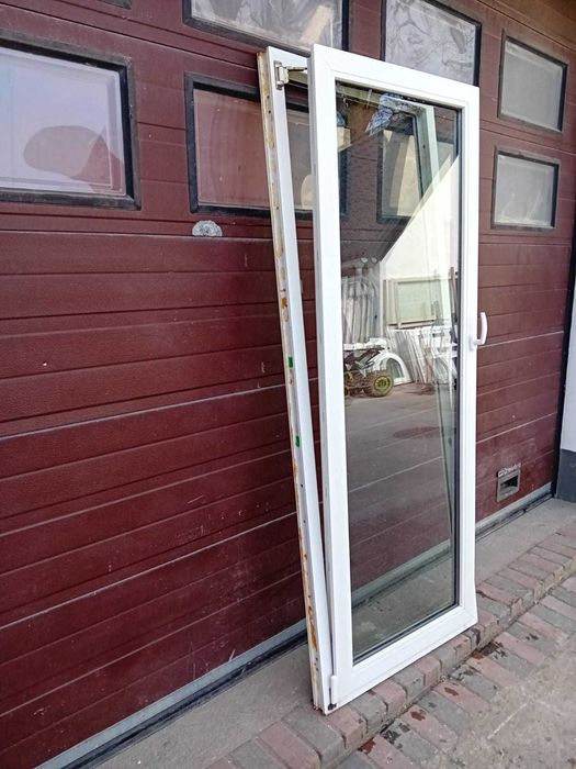 Okno drzwi balkonowe 85x212 białe plastikowe pcv DOWÓZ CAŁY KRAJ