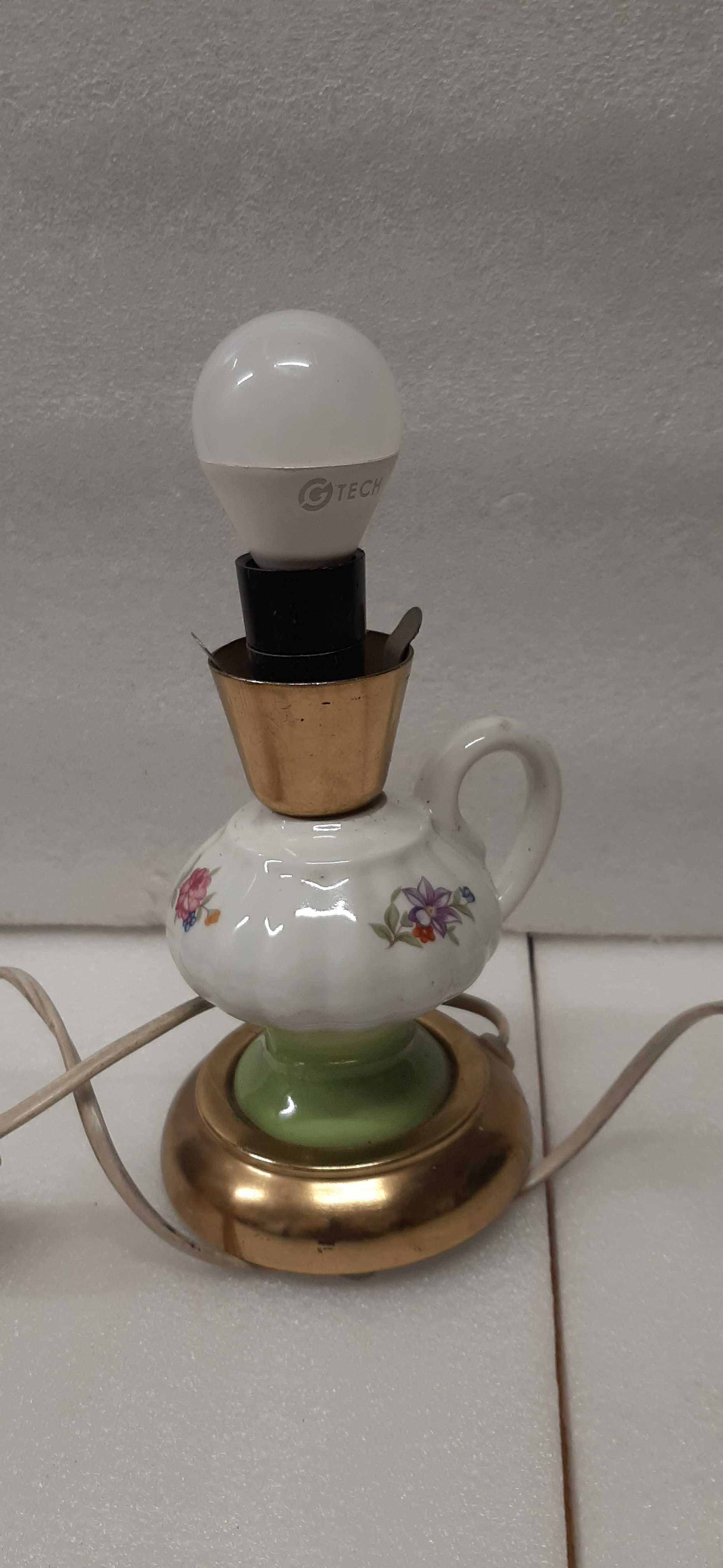 Lampka nocna ceramiczna vintage.