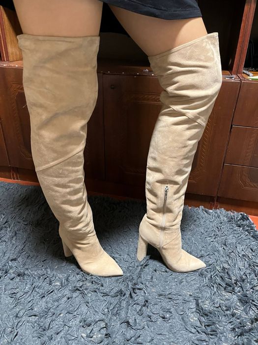 Замшеві Ботфорти Vero Cuoio