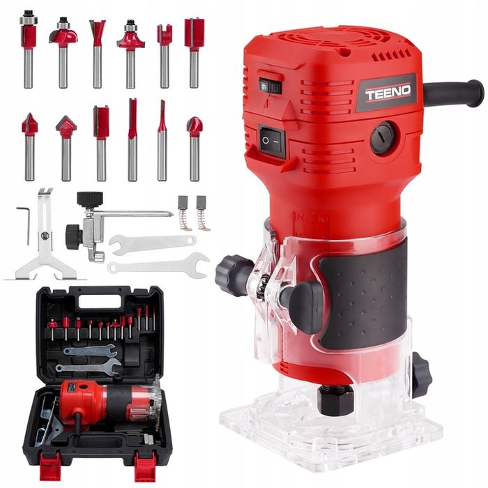 Teeno Frezarka Górnowrzecionowa 650w + 12 Głowic Z Plastikową Obudową