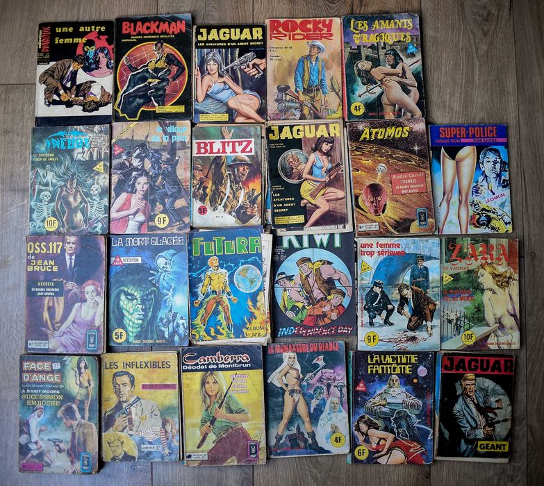 23 Komiksy w Języku Francuskim Mini Stare Lata 60-80