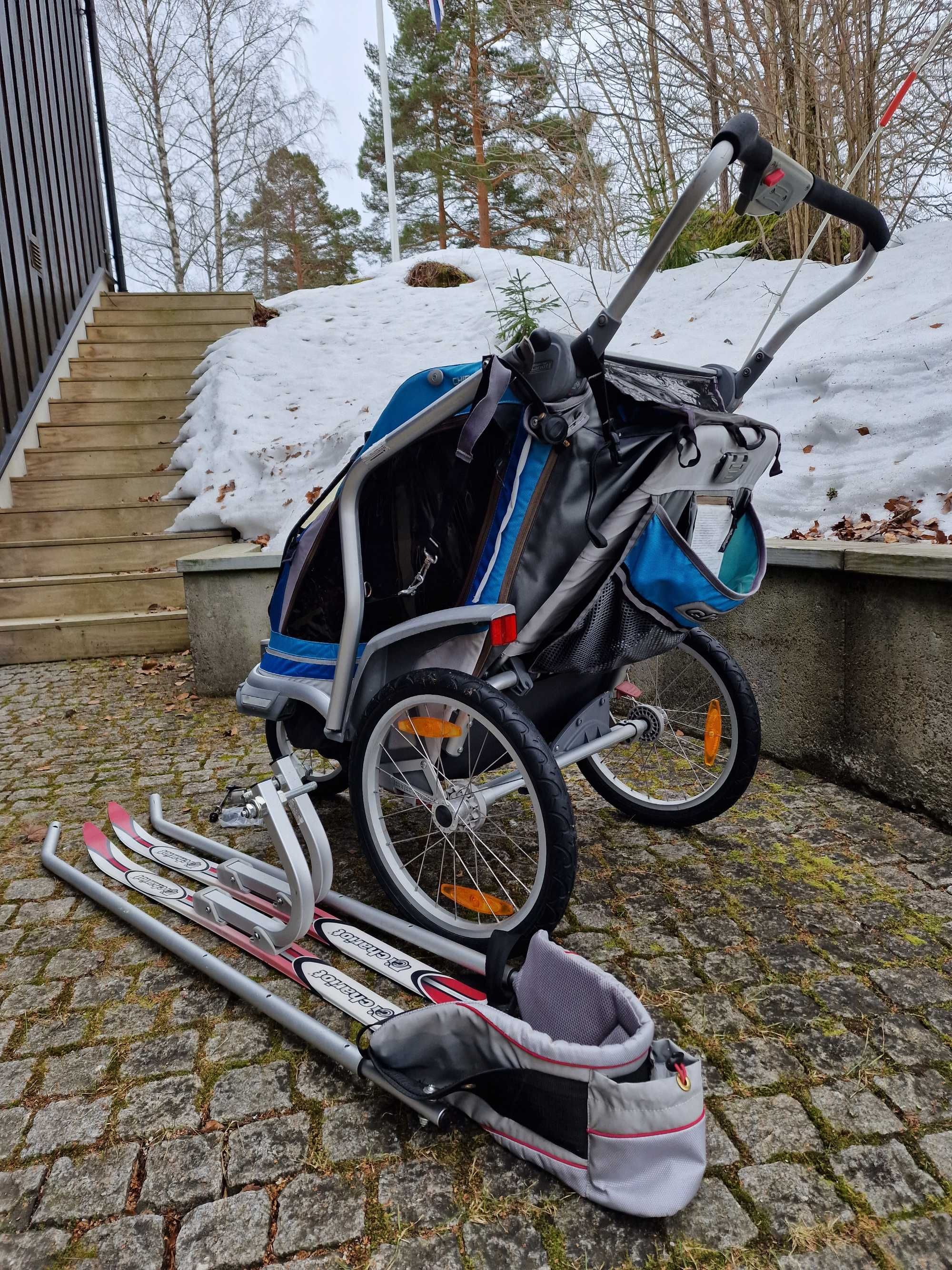 Thule Chariot Chinook 1 osobowa Przyczepka rowerowa wózek + SKISET