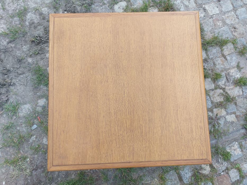 Niski stolik ława dębowa 67x67cm wys. 57