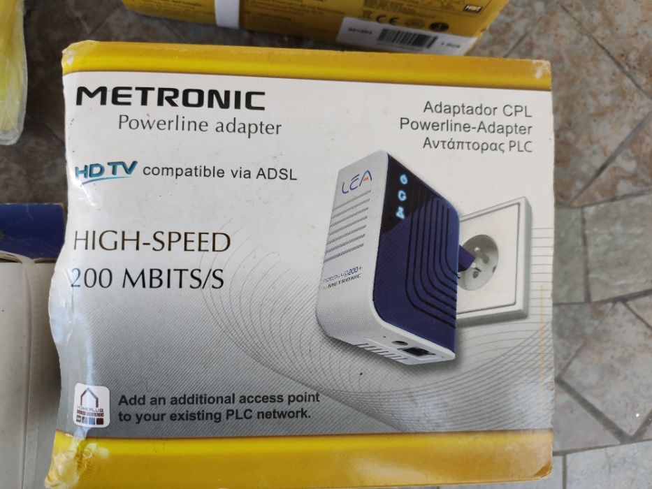 Equipamento PLC Powerline - internet pela corrente electrica NOVOS