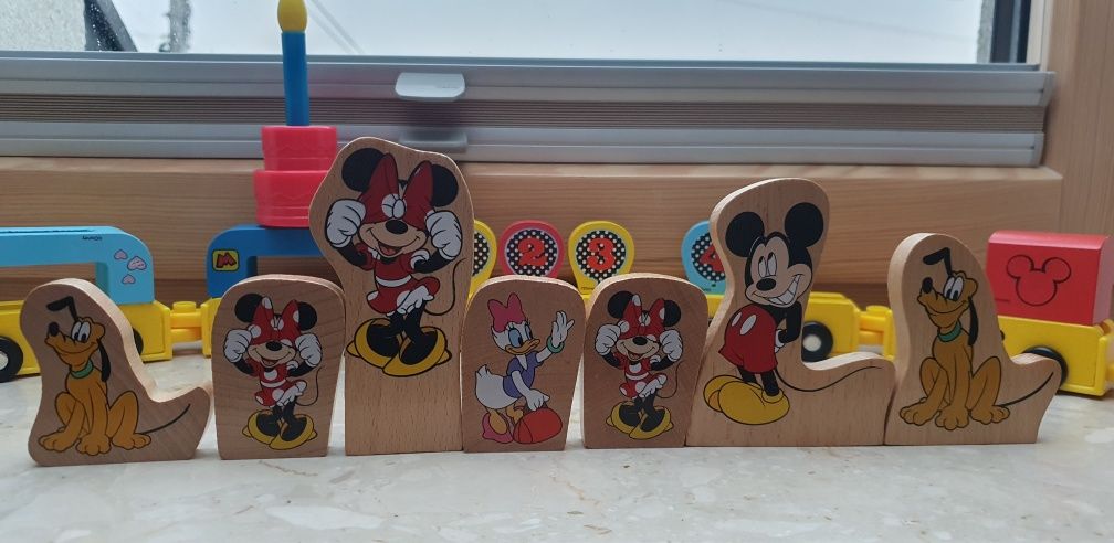 Klocki drewniane Myszka Mickey 50 elementów