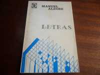 "Letras" de Manuel Alegre - 1ª Edição de 1974