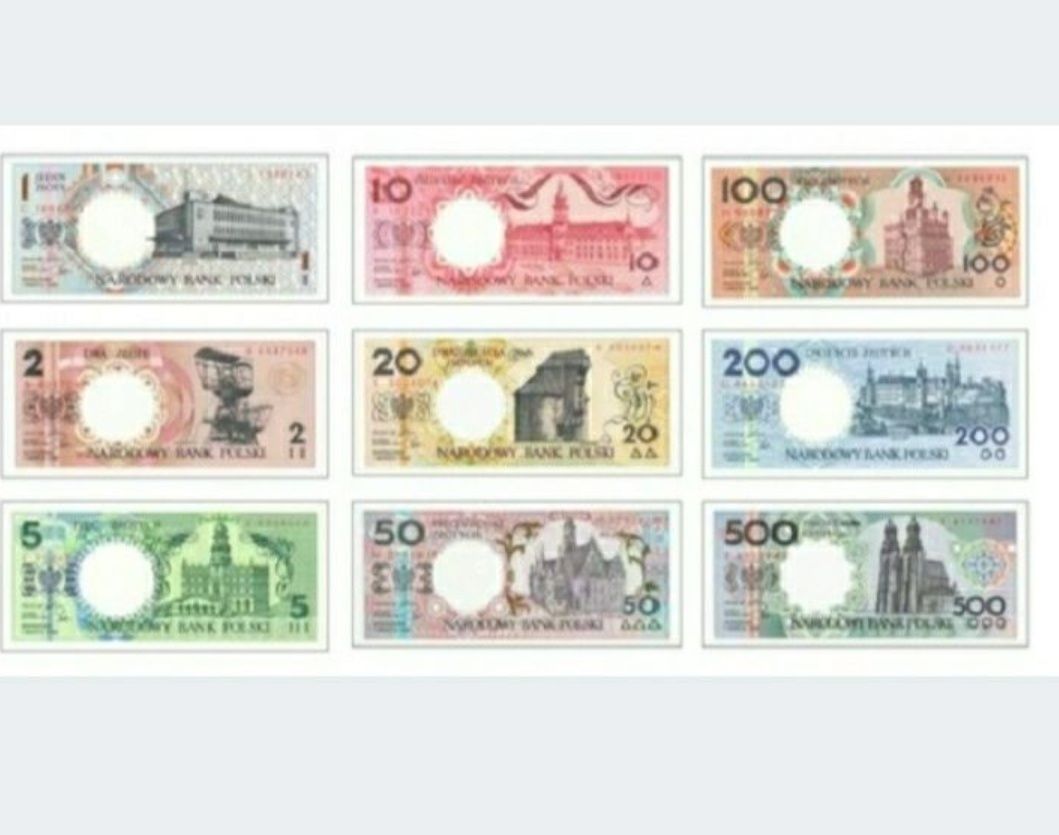 Miasta polskie , album PRL , banknoty kolekcjonerskie NBP