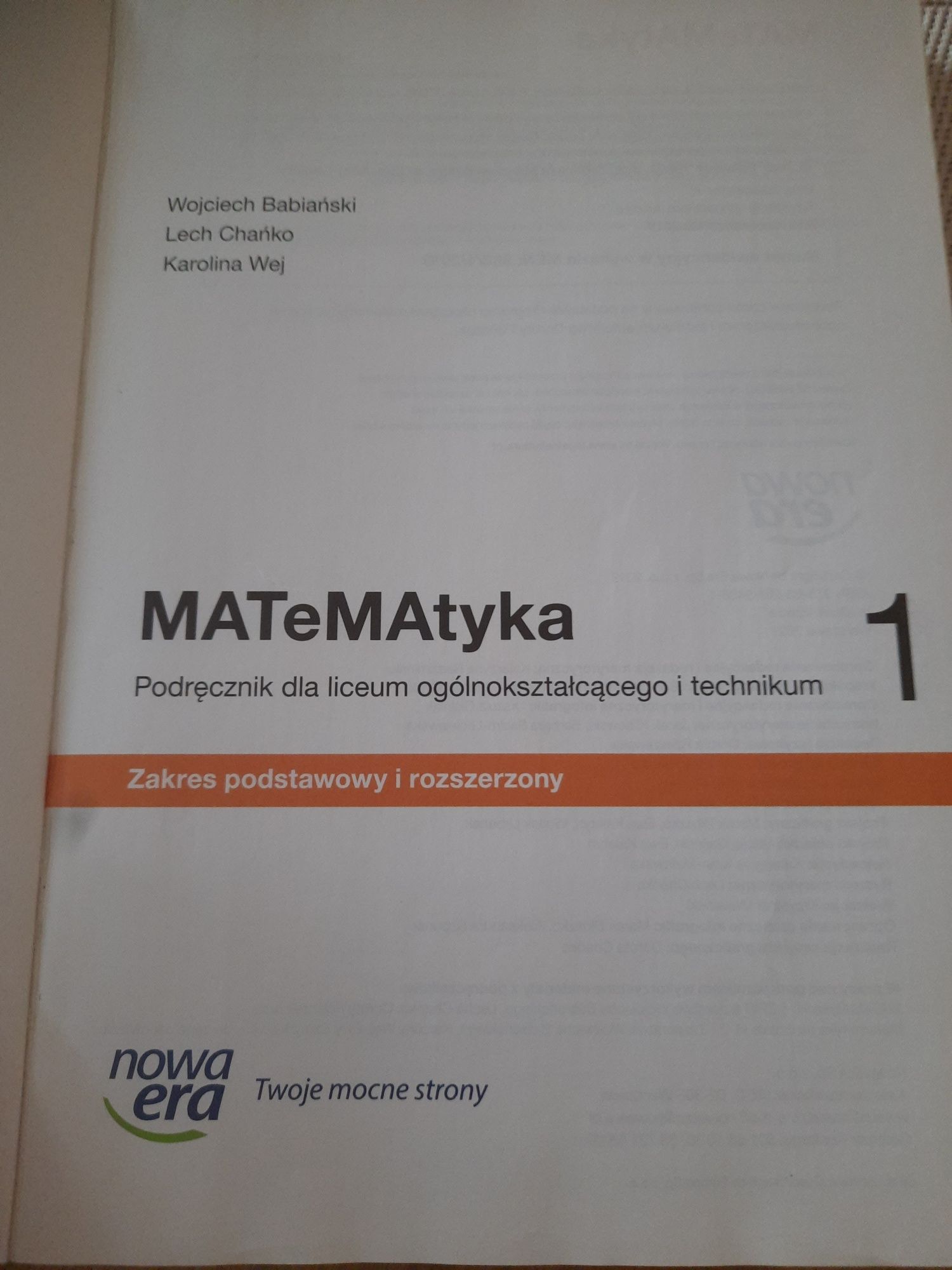 Matematyka 1 podręcznik zakres podstawowy I rozszerzony Nowa Era