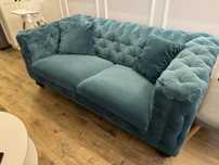 Sofa pikowana welur New Elegance