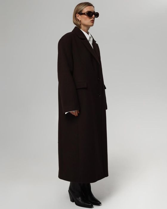 коричневе пальто cici coco (чічі коко)