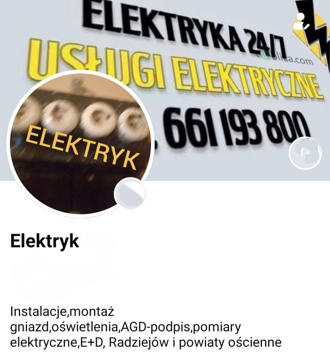 Elektryk - instalacje, modernizacja, naprawy