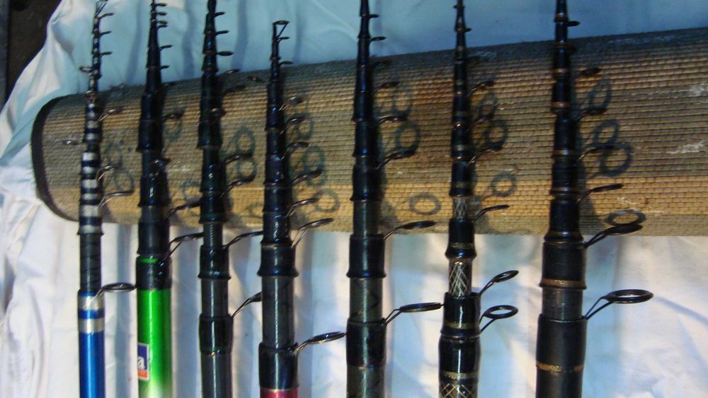 Canas  de  pesca  boia  de  5 e 6 metros