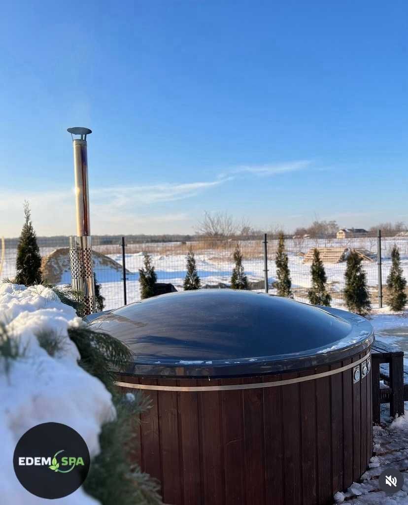 Чан на дровах від Виробника. Купіль з підігрівом і джакузі.