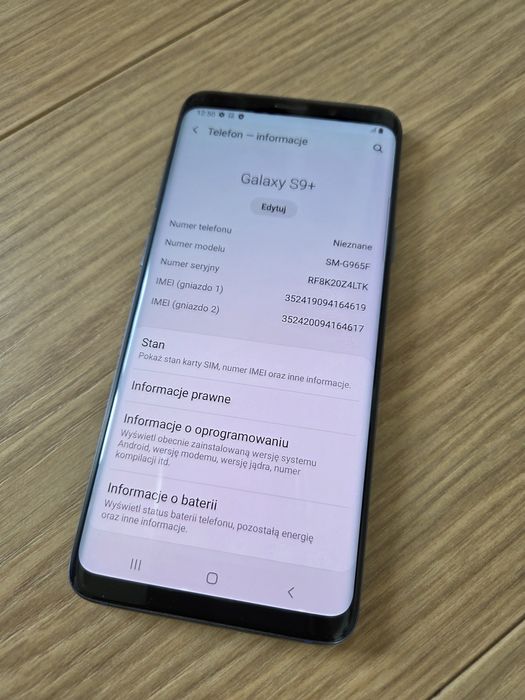 Samsung Galaxy S9 Plus - używany - stan bardzo dobry