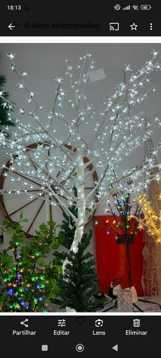 Árvore de led branca